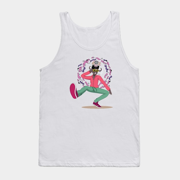Groovy Boost Tank Top by Munchbud Ink